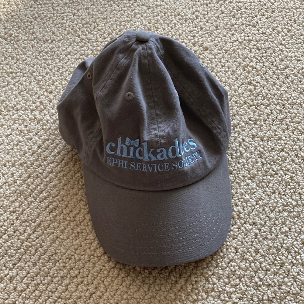 NEW Chickadees KPhi Service Society Grey Hat Baseball Cap One Size NWOT